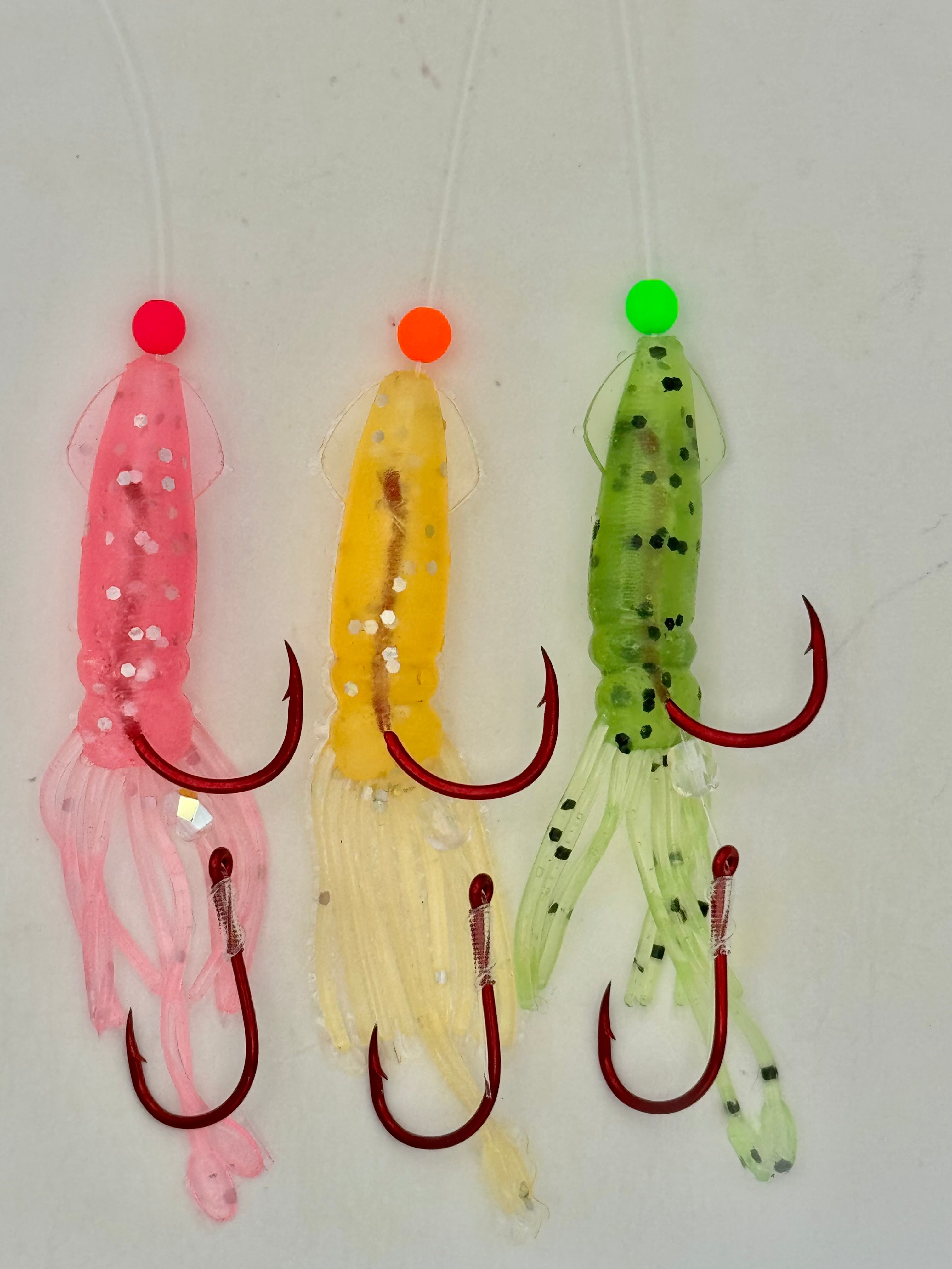 Standard Hooked 3 Pack-Pink/Orange/Green
